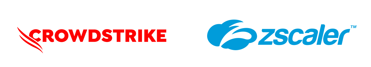 Crowdstrike and Zscaler logos