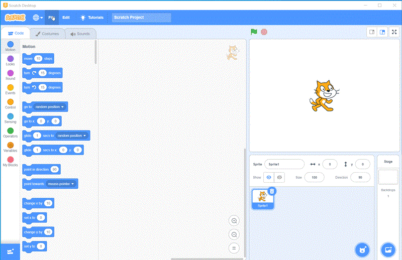 Screenshot of exploiting Scratch