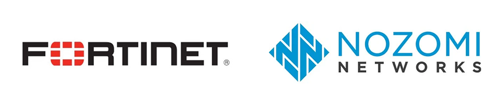 Logos for Fortinet and Nozomi Networks